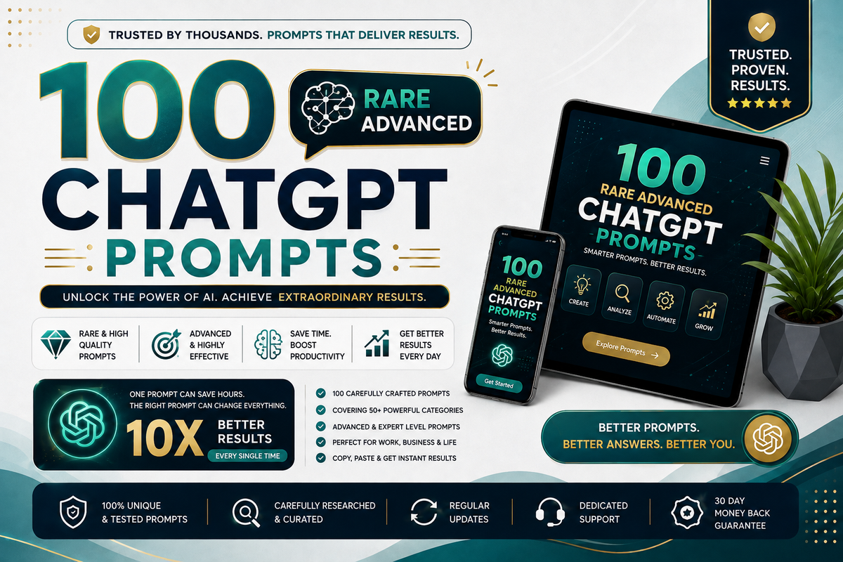 Unlock 100 Rare ChatGPT Prompts and Discover a Smarter Way to Use AI
